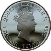 Tuvalu 1 Dollar Battle of Cannae 2009 Proof KM# 89 QUEEN ELIZABETH II 1 DOLLAR TUVALU 2009 coin obverse Tuvalu 1 Dollar Battle of Cannae 2009 Proof KM# 89 QUEEN ELIZABETH II 1 DOLLAR TUVALU 2009 coin obverse