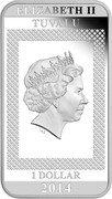 Tuvalu 1 Dollar Bumblebee 2014 P Proof ELIZABETH II TUVALU IRB 1 DOLLAR 2014 coin obverse Tuvalu 1 Dollar Bumblebee 2014 P Proof ELIZABETH II TUVALU IRB 1 DOLLAR 2014 coin obverse