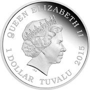 Tuvalu 1 Dollar Captain Jonathan Archer 2015 P Proof QUEEN ELIZABETH II IRB 1 DOLLAR TUVALU 2015 coin obverse Tuvalu 1 Dollar Captain Jonathan Archer 2015 P Proof QUEEN ELIZABETH II IRB 1 DOLLAR TUVALU 2015 coin obverse