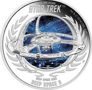 Tuvalu 1 Dollar Deep Space 9 2015 P Proof 1 OZ 999 SILVER STAR TREK TM & © 2014 CBS. ARR. P DEEP SPACE NINE DEEP SPACE 9 coin reverse