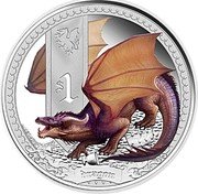 Tuvalu 1 Dollar Dragon 2014  Proof $1 DRAGON coin reverse Tuvalu 1 Dollar Dragon 2014  Proof $1 DRAGON coin reverse