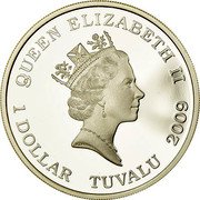 Tuvalu 1 Dollar Fall of the Berlin Wall Anniversary 2009 Proof KM# 96 QUEEN ELIZABETH II RDM 1 DOLLAR TUVALU 2009 coin obverse Tuvalu 1 Dollar Fall of the Berlin Wall Anniversary 2009 Proof KM# 96 QUEEN ELIZABETH II RDM 1 DOLLAR TUVALU 2009 coin obverse