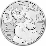 Tuvalu 1 Dollar Simpson Homer 2019 P BU DOH P MATT GROENING TM & © 2019 FOX. coin reverse Tuvalu 1 Dollar Simpson Homer 2019 P BU DOH P MATT GROENING TM & © 2019 FOX. coin reverse