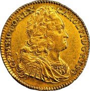 Austria 1 Ducat (Charles vi) CAROL VI D G ROM IMP SAGE R HISP HUB REX coin obverse Austria 1 Ducat (Charles vi) CAROL VI D G ROM IMP SAGE R HISP HUB REX coin obverse