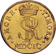 Austria 1 Ducat (Johann Ernst von Thun) X# 5 IRS TIMORE AMORE MDCIC coin reverse Austria 1 Ducat (Johann Ernst von Thun) X# 5 IRS TIMORE AMORE MDCIC coin reverse