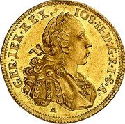 Austria 1 Ducat (Josef II) IOS II D G R I S A GER IER REX A coin obverse Austria 1 Ducat (Josef II) IOS II D G R I S A GER IER REX A coin obverse