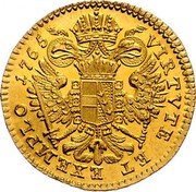 Austria 1 Ducat (Joseph II Regency - Vienna) VIRTUTE ET EXEMPLO 1765 coin reverse Austria 1 Ducat (Joseph II Regency - Vienna) VIRTUTE ET EXEMPLO 1765 coin reverse