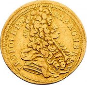 Austria 1 Ducat (Leopold I Vienna) LEOPOLD D G R I S A G H B R coin obverse Austria 1 Ducat (Leopold I Vienna) LEOPOLD D G R I S A G H B R coin obverse