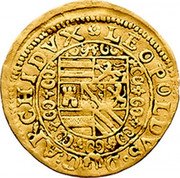 Austria 1 Ducat (Leopold V) KM# 283 LEOPOLDVS D G ARCHIDVX coin reverse Austria 1 Ducat (Leopold V) KM# 283 LEOPOLDVS D G ARCHIDVX coin reverse