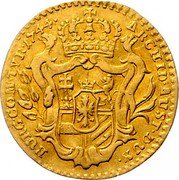 Austria 1 Ducat Maria Theresia Hall 1744  ARCHID AUST DUX BURG COM TYR 1744 coin reverse Austria 1 Ducat Maria Theresia Hall 1744  ARCHID AUST DUX BURG COM TYR 1744 coin reverse