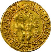 Austria 1 Ducat (Rudolf II) KM# 28 RVDOL II DGR O IM G A H B R N B coin obverse Austria 1 Ducat (Rudolf II) KM# 28 RVDOL II DGR O IM G A H B R N B coin obverse