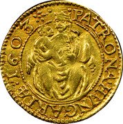 Austria 1 Ducat (Rudolf II) KM# 28 PATRONA HANGARIAE 1603 coin reverse Austria 1 Ducat (Rudolf II) KM# 28 PATRONA HANGARIAE 1603 coin reverse