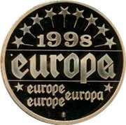 Portugal 1 ECU Antonio Guterres 1998 1998 EUROPE EUROPE EUROPE coin reverse