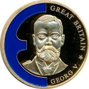 UK 1 ECU George V 1998 GREAT BRITAIN GEORG V coin obverse