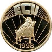 Ireland 1 ECU Republic ECU 1998 coin reverse Ireland 1 ECU Republic ECU 1998 coin reverse
