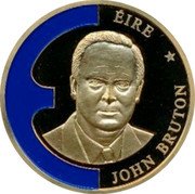 Ireland 1 ECU John Bruton 1998 ÉIRE JOHN BRUTON coin obverse Ireland 1 ECU John Bruton 1998 ÉIRE JOHN BRUTON coin obverse