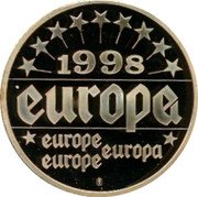 Greece 1 ECU Konstantinos Simitis 1998 1998 EUROPE EUROPE EUROPE EUROPE coin reverse