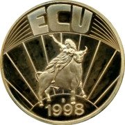 Luxembourg 1 ECU Euro Coinage ECU 1998 coin reverse Luxembourg 1 ECU Euro Coinage ECU 1998 coin reverse