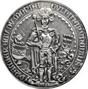 Austria 1 Guldiner First Thaler Minted in Tyrol 1986 Proof X# M32 GVLDINER VNDIALIS PREMIER EEV DV MONDE 1986 coin obverse Austria 1 Guldiner First Thaler Minted in Tyrol 1986 Proof X# M32 GVLDINER VNDIALIS PREMIER EEV DV MONDE 1986 coin obverse