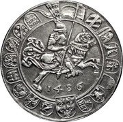 Austria 1 Guldiner First Thaler Minted in Tyrol 1986 Proof X# M32 1486 coin reverse Austria 1 Guldiner First Thaler Minted in Tyrol 1986 Proof X# M32 1486 coin reverse