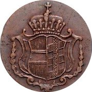 Austria 1 Heller (Further Austria) KM# 21 coin obverse Austria 1 Heller (Further Austria) KM# 21 coin obverse
