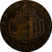 Austria 1 Kreuzer (Joseph II) KM# 7 IOS II D G R I S A H B REX-A A M B coin obverse