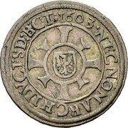 Austria 1 Kreuzer Rudolf II Hall 1603  NECNON ARCHIDVCES D B C T 1603 coin reverse Austria 1 Kreuzer Rudolf II Hall 1603  NECNON ARCHIDVCES D B C T 1603 coin reverse