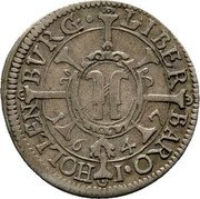 Austria 1 Kreuzer (Sigismund Lugwig coin) LIBER // BARO I // HOLLEN // BURG 1647 coin reverse Austria 1 Kreuzer (Sigismund Lugwig coin) LIBER // BARO I // HOLLEN // BURG 1647 coin reverse