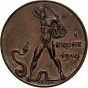 Austria 1 Krone (Franz Joseph I) 1 KRONE 1914 PROBE coin reverse Austria 1 Krone (Franz Joseph I) 1 KRONE 1914 PROBE coin reverse