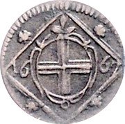 Austria 1 Pfennig (Pfennig) 1667 coin obverse Austria 1 Pfennig (Pfennig) 1667 coin obverse