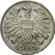 Austria 1 Schilling KM# Pn115 Republic 19 47 coin reverse Austria 1 Schilling KM# Pn115 Republic 19 47 coin reverse