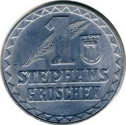Austria 1 Stephansgroschen Groschen Vorarlberg 1950 UNC 1 STEPHANSGROSCHEN coin obverse Austria 1 Stephansgroschen Groschen Vorarlberg 1950 UNC 1 STEPHANSGROSCHEN coin obverse