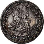 Austria 1 Thaler (Ferdinand II) FERDINANDVS D G ARCHID AVSTRI coin obverse Austria 1 Thaler (Ferdinand II) FERDINANDVS D G ARCHID AVSTRI coin obverse