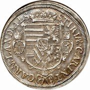 Austria 1 Thaler (Leopold V Gratia) KM# 256 STIRIAE CARINT – CARN LAND ALS coin reverse Austria 1 Thaler (Leopold V Gratia) KM# 256 STIRIAE CARINT – CARN LAND ALS coin reverse