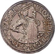 Austria 1 Thaler (Leopold V Holy Roman) KM# 265 LEOPOLDVS D G ARCHIDVX AVSTRIÆ coin obverse