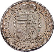 Austria 1 Thaler (Leopold V Holy Roman) KM# 265 DVX BVRGVNDI COMES TIROLIS coin reverse
