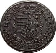 Austria 1 Thaler (Leopold V with coat) KM# 267.2 SAC CAES MA ANTER PROVINC PLEN GVB coin reverse Austria 1 Thaler (Leopold V with coat) KM# 267.2 SAC CAES MA ANTER PROVINC PLEN GVB coin reverse