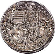 Austria 1 Thaler Maximilian III Dav 1614  KM# 279.1 ET CARN MAG PRUSS ADM LAND ALS CO FER coin reverse Austria 1 Thaler Maximilian III Dav 1614  KM# 279.1 ET CARN MAG PRUSS ADM LAND ALS CO FER coin reverse