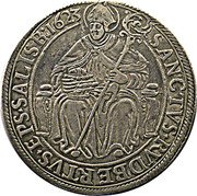 Austria 1 Thaler (Paris von Lodron) SANCTVS RVDBERTVS EPS SALISB 1623 coin reverse