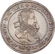 Austria 1 Thaler (Rudolf II) RVDOLPHVS II D G RO IMP SE AV GE HVN BO REX 1610 coin obverse Austria 1 Thaler (Rudolf II) RVDOLPHVS II D G RO IMP SE AV GE HVN BO REX 1610 coin obverse