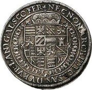 Austria 1 Thaler (Rudolf II bust) NECNON ARCHIDVCES AVS DV BVR LANDG ALS CO FER coin reverse Austria 1 Thaler (Rudolf II bust) NECNON ARCHIDVCES AVS DV BVR LANDG ALS CO FER coin reverse