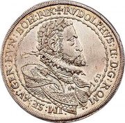 Austria 1 Thaler (Rudolf II coat) RVDOLPHVS II D G ROM IM SE AV GER HVN BOH REX coin obverse Austria 1 Thaler (Rudolf II coat) RVDOLPHVS II D G ROM IM SE AV GER HVN BOH REX coin obverse