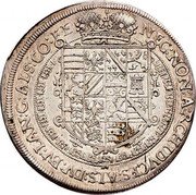 Austria 1 Thaler (Rudolf II coat) NEC NON ARCHIDVCES AVS DV BV LAN G ALS CO FE coin reverse Austria 1 Thaler (Rudolf II coat) NEC NON ARCHIDVCES AVS DV BV LAN G ALS CO FE coin reverse