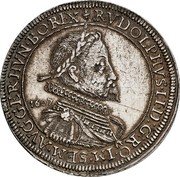 Austria 1 Thaler (Rudolf II coats) RVDOLPHVS II D G RO IM SEM AVG GER HVN BO REX coin obverse Austria 1 Thaler (Rudolf II coats) RVDOLPHVS II D G RO IM SEM AVG GER HVN BO REX coin obverse