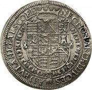 Austria 1 Thaler (Rudolf II coin) NECNON ARCHIDVCES A D BV LANDG ALS CO FE coin reverse Austria 1 Thaler (Rudolf II coin) NECNON ARCHIDVCES A D BV LANDG ALS CO FE coin reverse