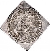 Austria 1 Thaler (Wolf Dietrich von Raitenau) WOLF TEOD D G AR EPS SAL AP SE LE coin obverse Austria 1 Thaler (Wolf Dietrich von Raitenau) WOLF TEOD D G AR EPS SAL AP SE LE coin obverse
