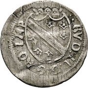 Austria 1 Vierer Rudolf II ND (1602-1612)  RVD II D G RO IMP coin obverse Austria 1 Vierer Rudolf II ND (1602-1612)  RVD II D G RO IMP coin obverse