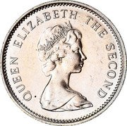 Tuvalu 10 Cents Crab 1985 KM# 4 QUEEN ELIZABETH THE SECOND coin obverse Tuvalu 10 Cents Crab 1985 KM# 4 QUEEN ELIZABETH THE SECOND coin obverse