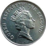 Tuvalu 10 Cents Crab 1994 KM# 32 QUEEN ELIZABETH THE SECOND RDM coin obverse Tuvalu 10 Cents Crab 1994 KM# 32 QUEEN ELIZABETH THE SECOND RDM coin obverse