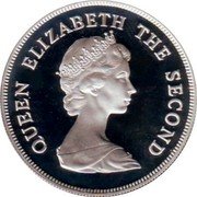 Tuvalu 10 Dollars Birthday of HM Queen Elizabeth II 1980 Proof KM# 11a QUEEN ELIZABETH THE SECOND coin obverse Tuvalu 10 Dollars Birthday of HM Queen Elizabeth II 1980 Proof KM# 11a QUEEN ELIZABETH THE SECOND coin obverse